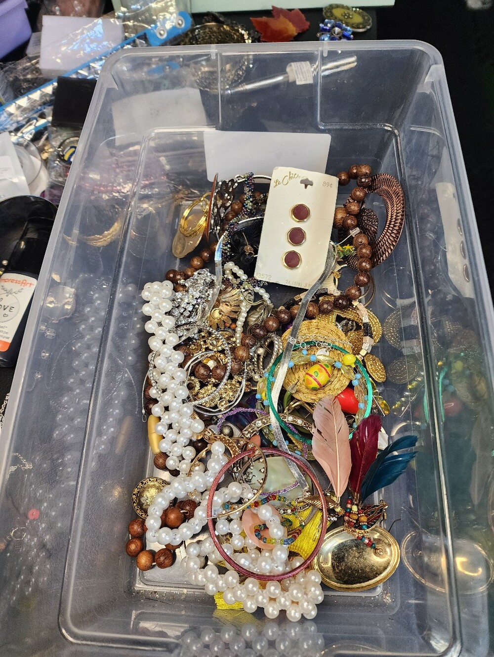 1lb Mixed Jewelry For Crafting May Or May Not Have Matches
